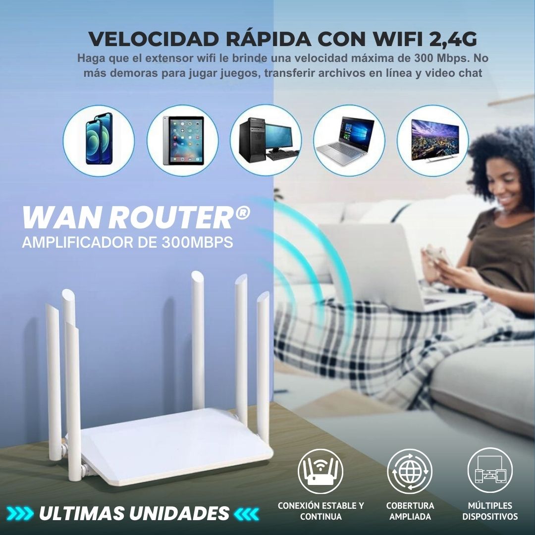 WanRouter® Amplificador WiFi