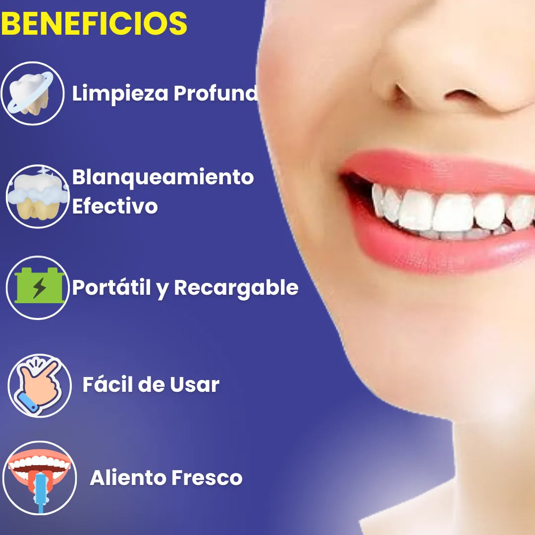 Irrigador Oral recargable ➕Pasta de dientes blanqueadora😁