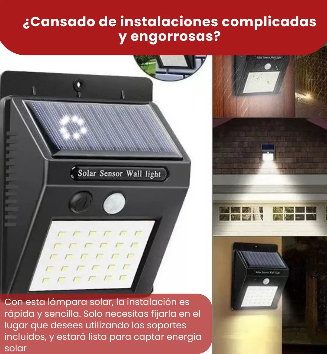 Ecoligth® Lámpara Solar de Pared