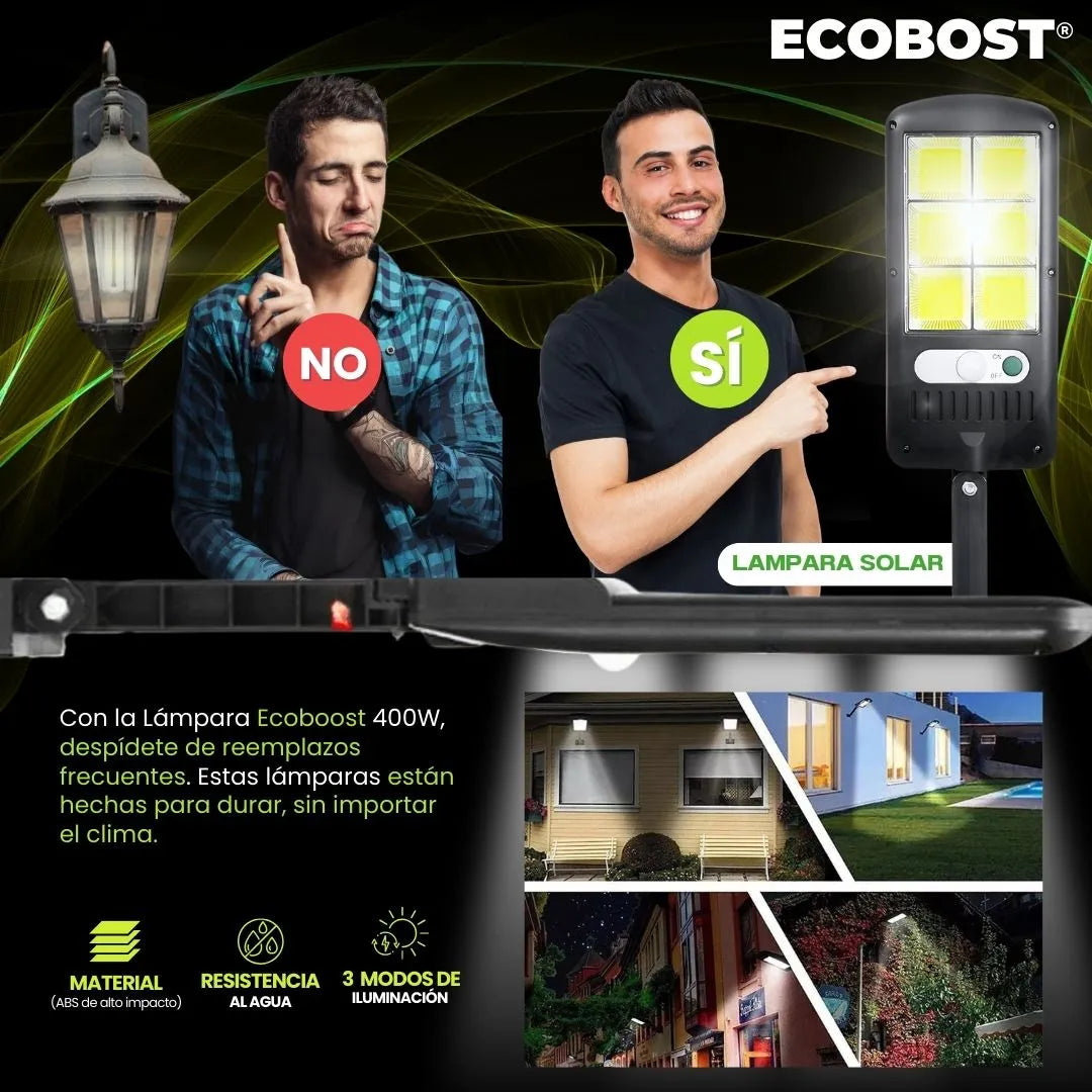 EcoBost®  Lampara Solar Ecologica 300W